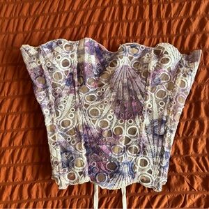 PrettyLittleThing Purple Lace Blouse